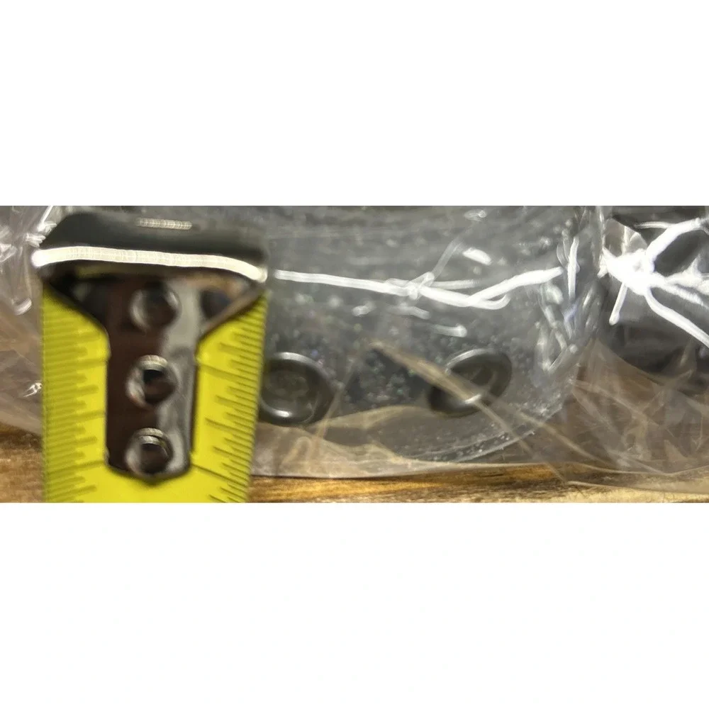 NOBO NWT Women's S/M‎ Clear Belt With Multi Color Glitter Rave Clubbing Goth